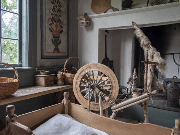 Kitchen interior of an old house from the turn of the century in northern Sweden - Fotografie, Obrázek
