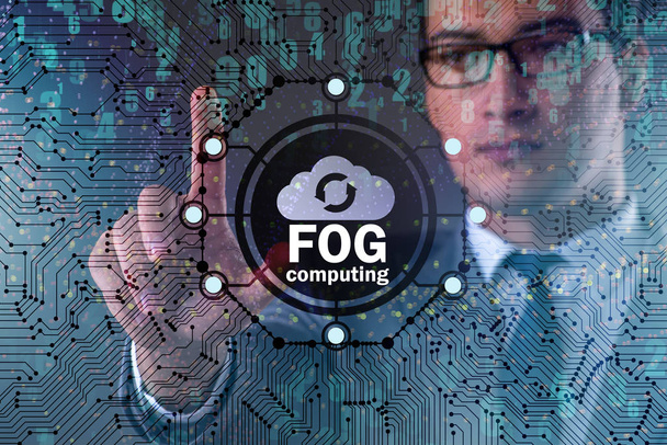 Conceito de computação em nuvem de neblina e borda
 - Foto, Imagem