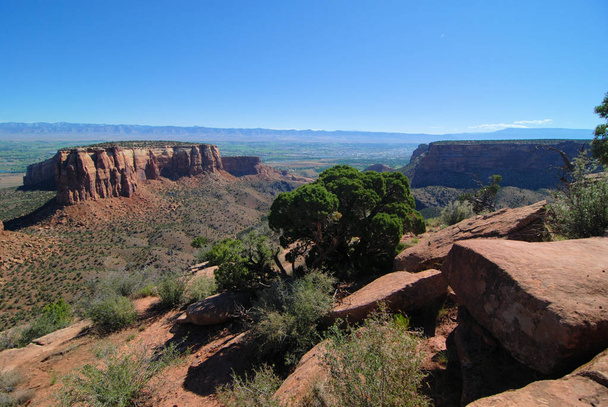 Blick vom Colorado National Monument Park in der Nähe von fruita, colorado - Foto, Bild