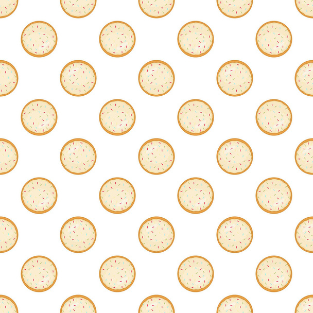 Illustration zum Thema große Menge identischer Keks, Kit bunte pa - Vektor, Bild