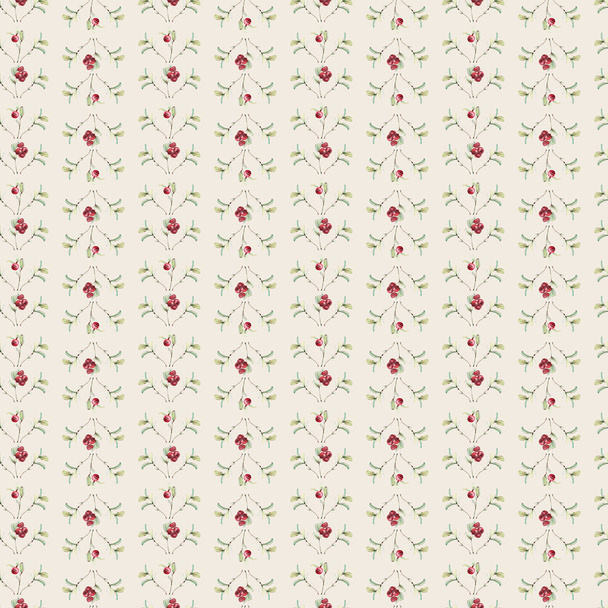 Watercolor forest seamless pattern. - Фото, изображение