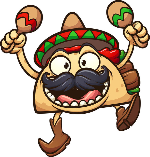 Mexican taco - Vector, Image