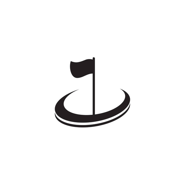 Šablona inspirace pro design ikon golfového loga - Vektor, obrázek