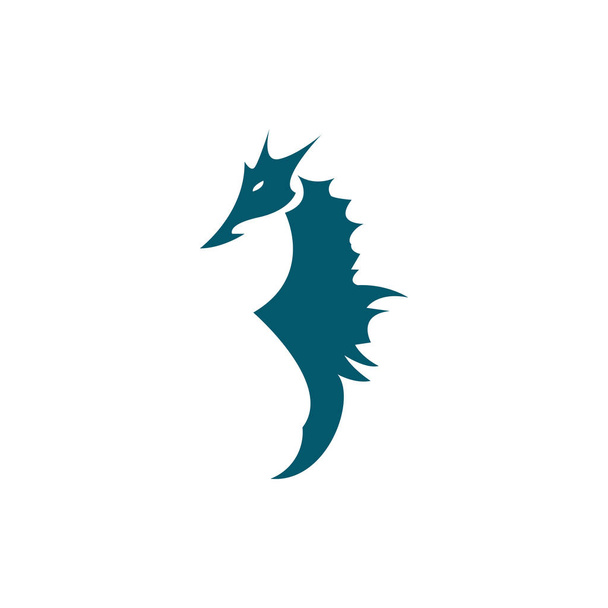 抽象的な海の馬のロゴアイコン。会社のための海馬のロゴ. - ベクター画像