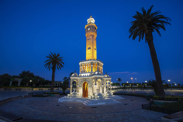 Izmir clock tower. The famous clock tower became the symbol of Izmir - Photo, Image
