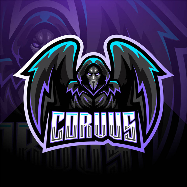 Conception du logo de la mascotte Corvus esport
 - Vecteur, image