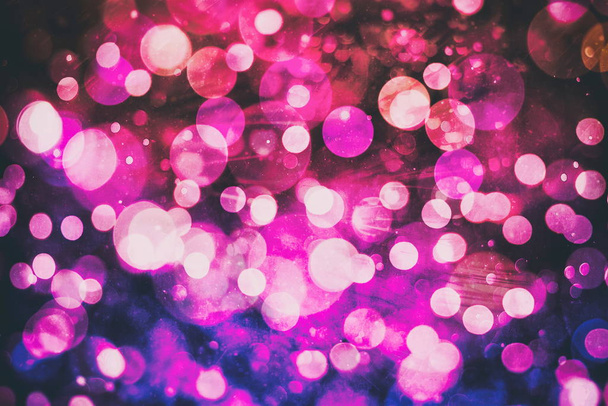 Аннотация Blurred Light Background, Festive elegant abstract background with bokeh lights and stars
 - Фото, изображение
