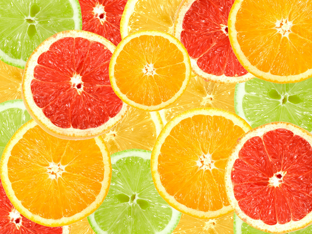 Abstract background of citrus slices - Foto, Imagen