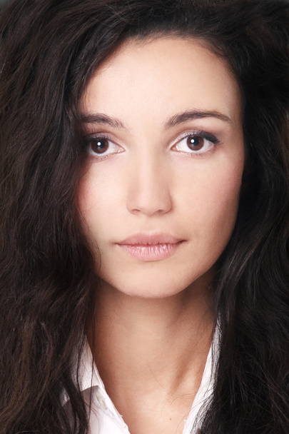 Beautiful woman with dark hair, fine art portrait - Fotó, kép