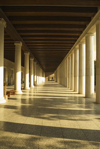 Corridor of an ancient museum, Stoa of Attalos - Foto, imagen