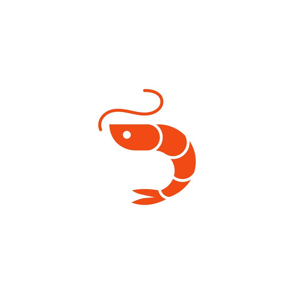 Ilustración del icono del vector camarón
 - Vector, Imagen