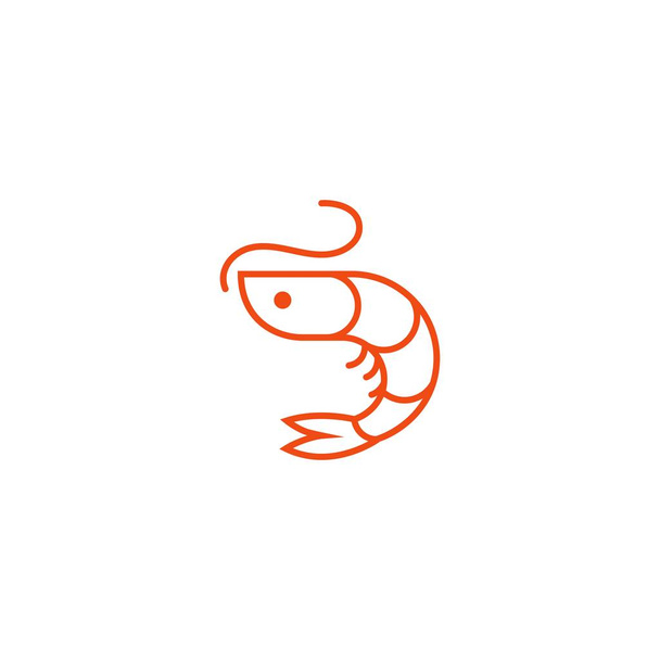 Shrimp-Vektor-Symbol-Illustration - Vektor, Bild