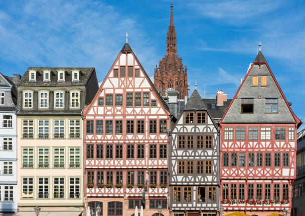 Historické fasády domu ve Frankfurtu - Fotografie, Obrázek