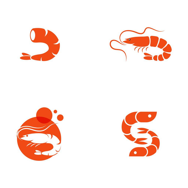 Illustration d'icône vectorielle crevettes
 - Vecteur, image