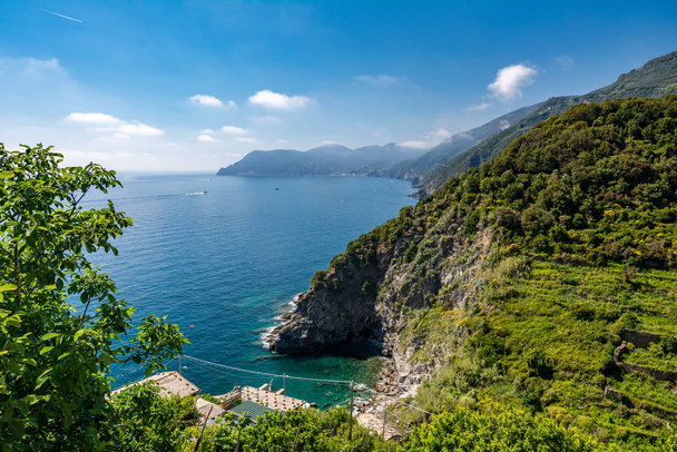 Cinque Terre z Korniglii - Zdjęcie, obraz