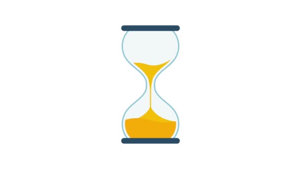 Video Animation Hourglass, cartoon, White screen. Loading icon. - Footage, Video