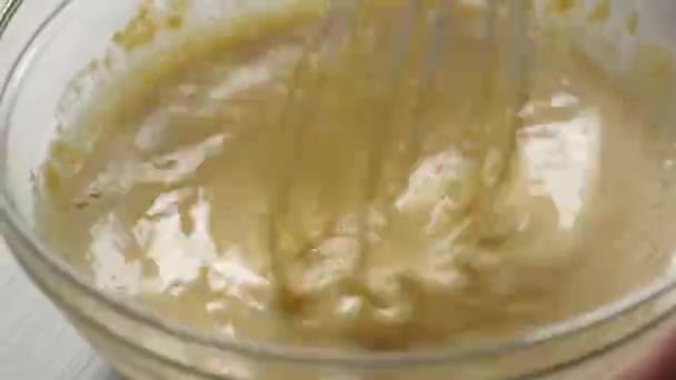 preparing dough for the meal process close-up view - Metraje, vídeo