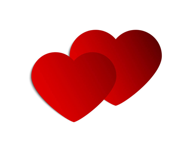 Banner hearts for Valentine s day greeting - Vecteur, image