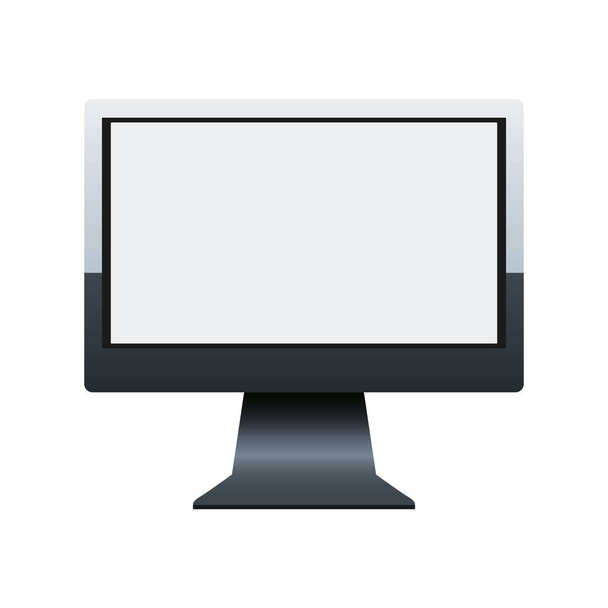ikona monitora komputerowego, kolorowy design - Wektor, obraz