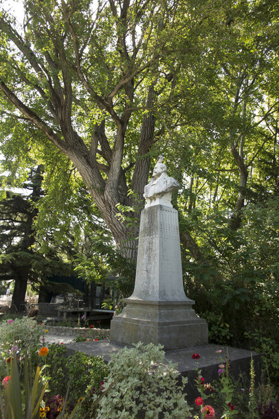 Statue in the park in Avignon. Paul Sain (born 5 December 1853,  - Photo, Image