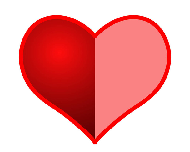 San Valentín corazón abstracto icono
 - Vector, Imagen