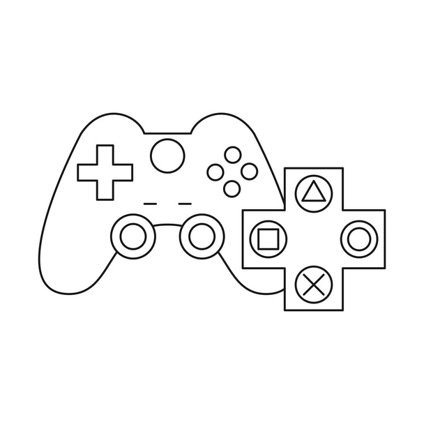 Video oyunu kontrol çubuğu simgesi - Vektör, Görsel