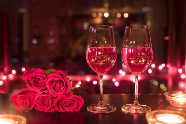 Romantic dining concept. Valentines Day. Mothers Day.  - Foto, Imagen
