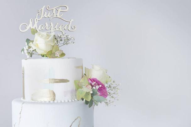 Wedding cake fondant - Zdjęcie, obraz