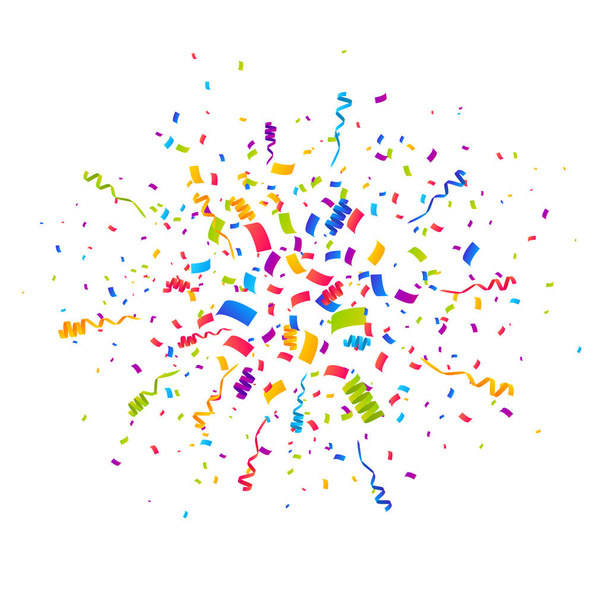 Confetti explosión vector ilustración
 - Vector, imagen