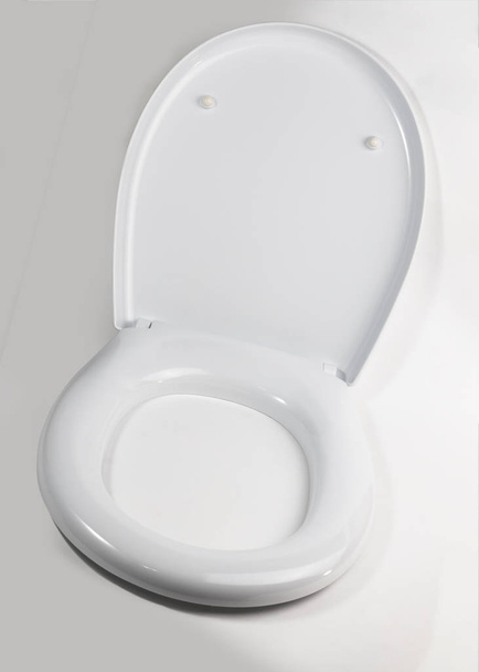 on a white background, a toilet lid. close-up. isolation. - Photo, image