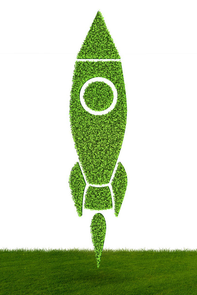 Concetto di veicolo ecologico verde - rendering 3d
 - Foto, immagini