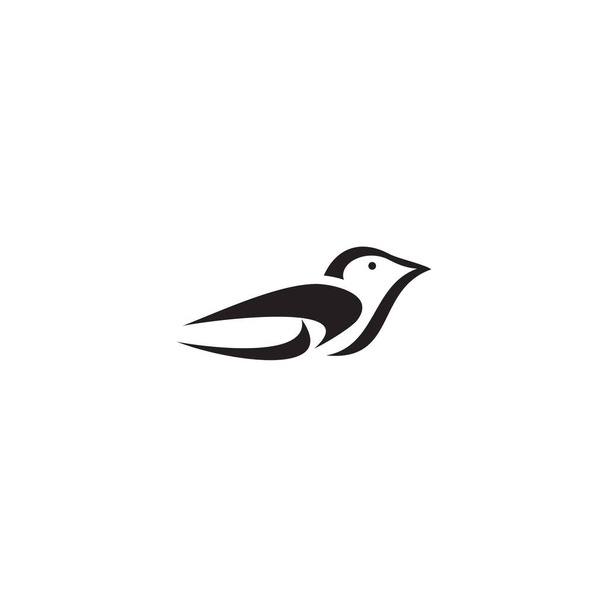 Modello vettoriale di disegno logo icona uccello - Vettoriali, immagini