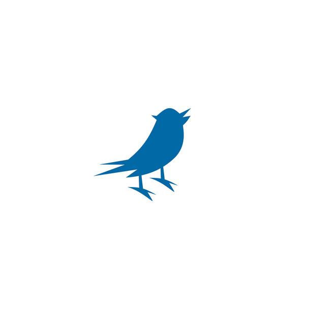 Kuş simgesi logo tasarım vektör şablonu - Vektör, Görsel