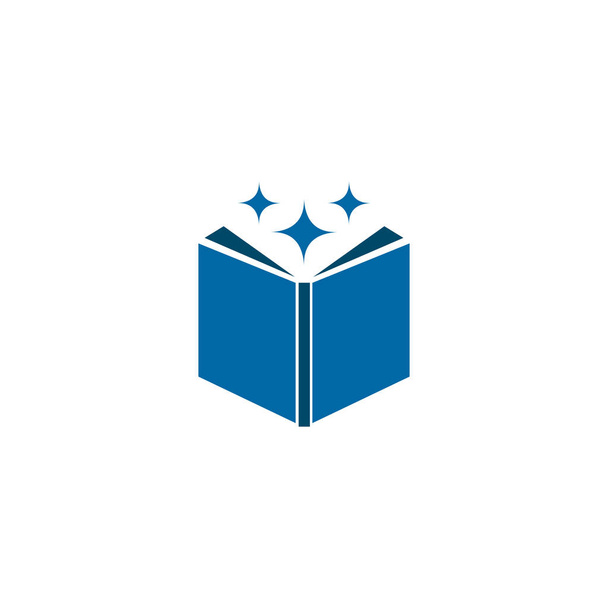 Векторный шаблон логотипа книги
 - Вектор,изображение