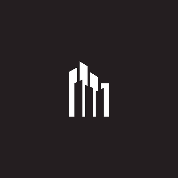Πρότυπο εικονιδίου σχεδίασης λογότυπου κτιρίου - Διάνυσμα, εικόνα