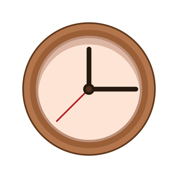 obrázek ikony hodin, plochý design - Vektor, obrázek