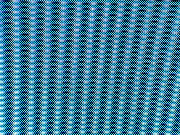 Metal blue circle grid wire screen net texture for background. - Photo, Image