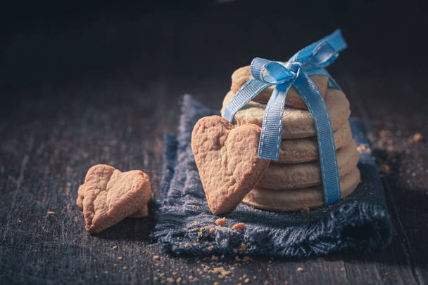 Sweet biscuits for valentine as special snack - Photo, Image