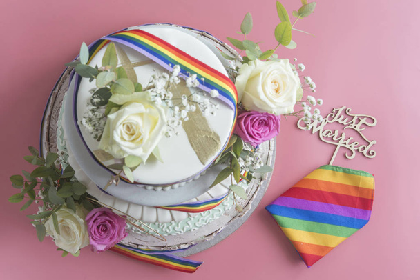 Wedding cake LGBT - Φωτογραφία, εικόνα