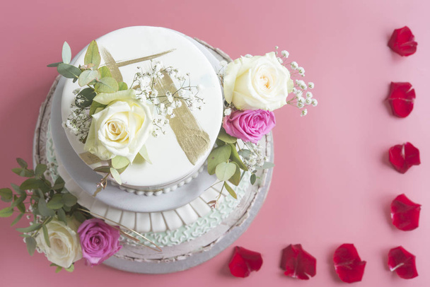 Wedding cake fondant - Foto, afbeelding