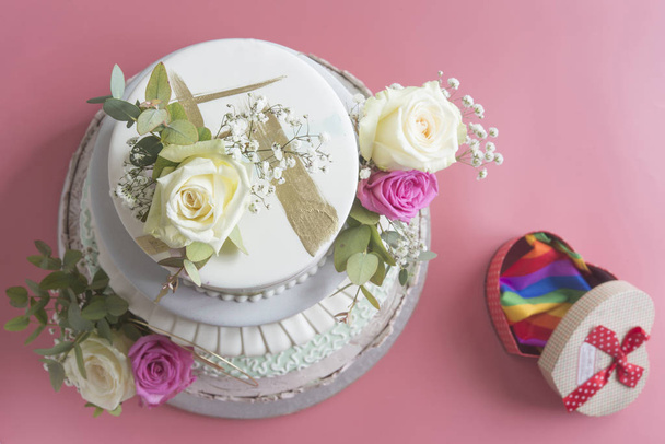 Wedding cake LGBT - Foto, afbeelding