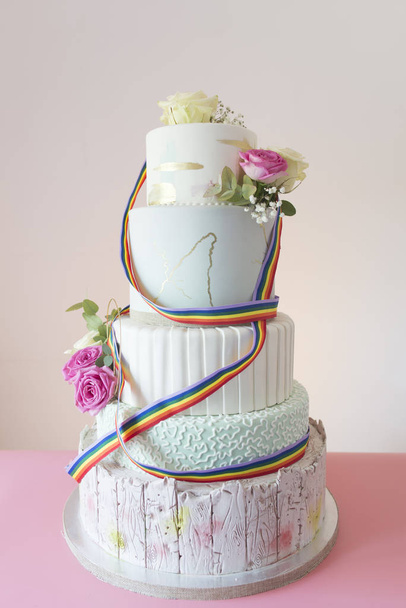 Cake wedding Lgbt - Фото, зображення