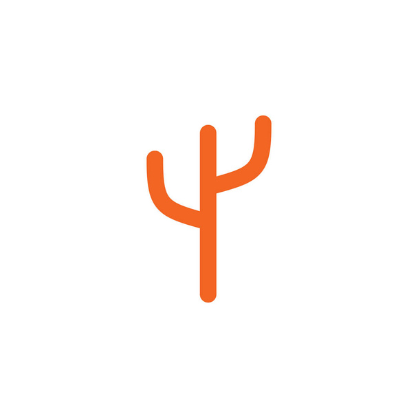 Modello vettoriale di progettazione logo cactus
 - Vettoriali, immagini