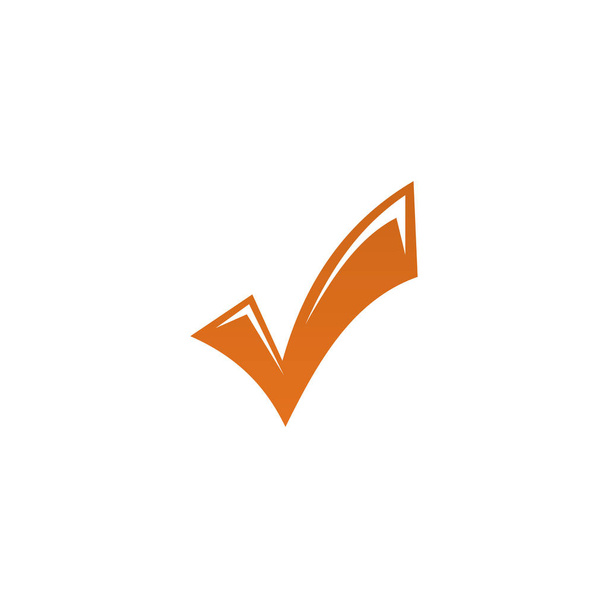 Marca de verificación logo diseño vector plantilla - Vector, Imagen