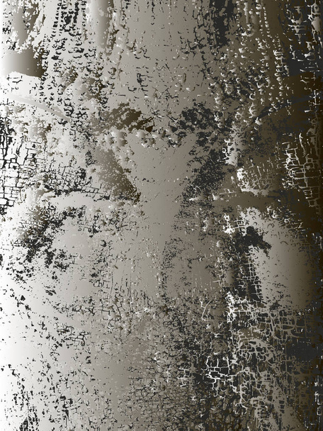 Distressed overlay texture of rusted peeled metal - Vector, Image