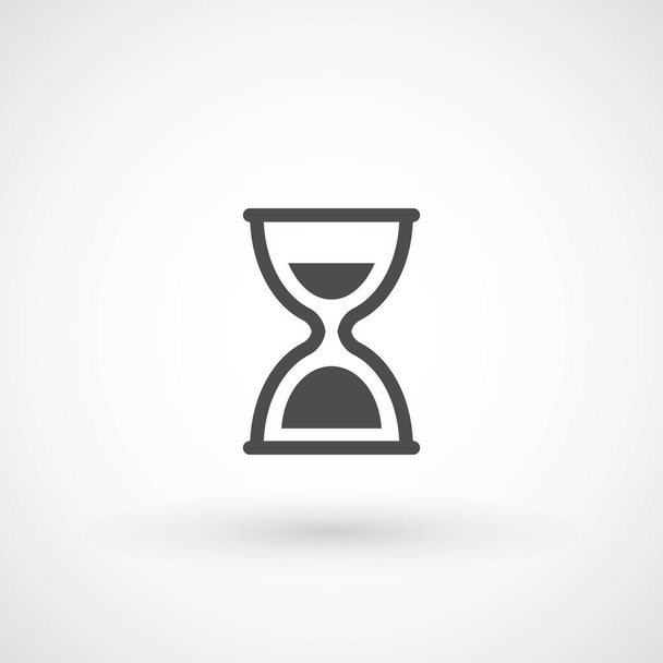 hourglass icon on white background Time and Clock HOURGLASS TIMER sand clock - Vector, Image