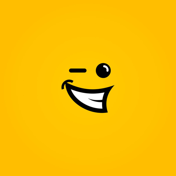 Smile Logo For Banner Design and Elegant Template - Vettoriali, immagini