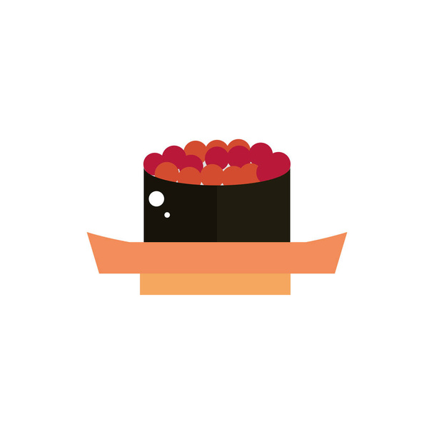 gunkan sushi food culture japan icon - Вектор,изображение