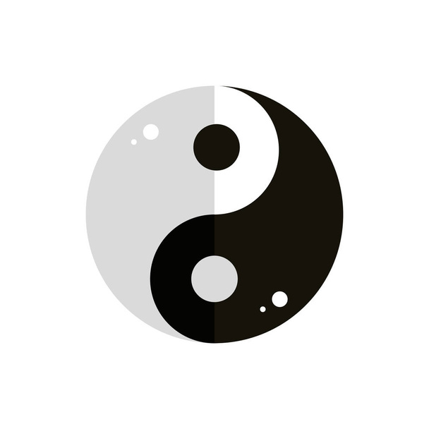 yin yang harmony symbol culture japan icon - Vecteur, image