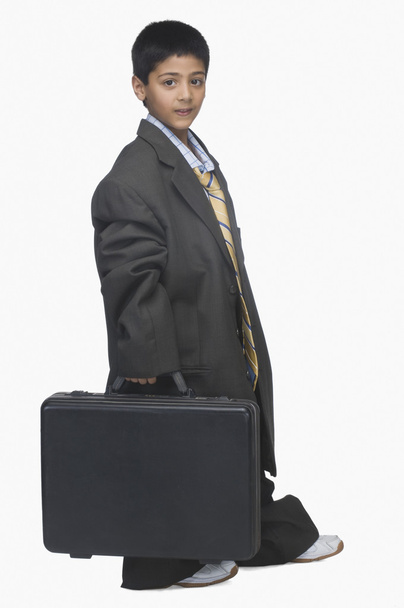 Boy wearing oversized suit - Fotó, kép